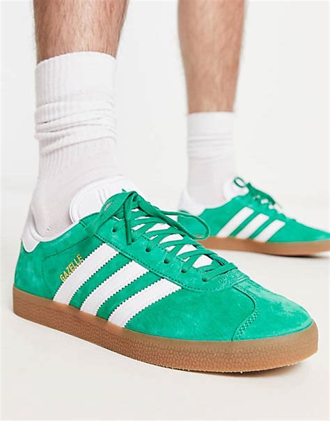 adidas originals gazelle groen zwarte zool|adidas gazelle shoes.